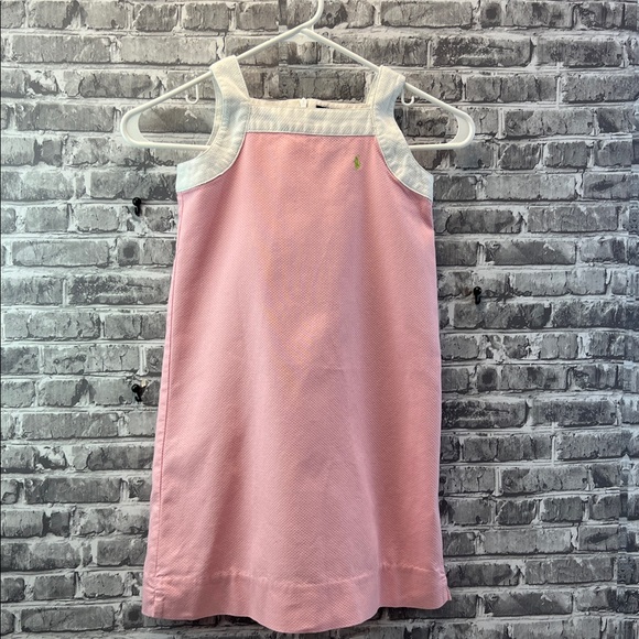Girl's Ralph Lauren Pink and White Dress - Picture 1 of 7